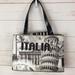 Disney Bags | Disney Italia Handbag With Repair Black And White | Color: Black/White | Size: Small-Medium