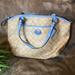 Coach Bags | Coach Leather Bag / Tote - Authentic | Color: Blue/Tan | Size: Os