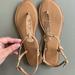 J. Crew Shoes | Great Condition J Crew Cork T Strap Sandals | Color: Tan | Size: 8