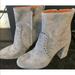 Coach Shoes | Coach Farrah Gray Suede Boot Size 7.5 B New | Color: Gray | Size: 7.5