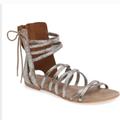 Free People Shoes | Free People Juliette Sandal | Color: Silver | Size: 7