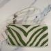 Coach Bags | Limited Edition Green/White Zebra Print Wristlet | Color: Green/White | Size: Os