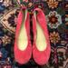 J. Crew Shoes | J Crew Red Suede Flats | Color: Red | Size: 8