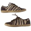 Michael Kors Shoes | Michael Kors Del Ray Zebra Espadrille Sneakers | Color: Brown/Cream | Size: 6.5