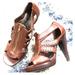Jessica Simpson Shoes | Jessica Simpson Opentoe Platform Heels | Color: Brown | Size: 6