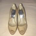 Michael Kors Shoes | Michel Kors Ericka Open Toe Pumps | Color: Cream | Size: 7