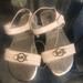 Michael Kors Shoes | Little Girls Michael Kors Sandals | Color: Silver/White | Size: 11g
