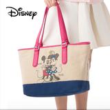 Disney Bags | Disney Mickey & Minnie Mouse Huge Tote Bag | Color: Blue/Cream | Size: Os