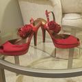 Coach Shoes | Host Pick Coach Red Poppy Stilletoes | Color: Red | Size: 7.5