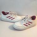 Adidas Shoes | Girls Adidas Youth Size 1 Pink Stripe Sneakers | Color: Pink/White | Size: 1g