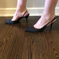 Gucci Shoes | Gucci | Dark Denim Pointed-Toe Heels (Sz 38 1/2) | Color: Blue | Size: 8.5