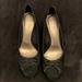 Coach Shoes | Coach Black Suede Wedge Heels | Color: Black | Size: 7