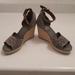 Coach Shoes | Coach Grey Wedges | Color: Gray/Tan | Size: 8