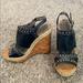 Jessica Simpson Shoes | Jessica Simpson Wedge Sandal | Color: Black/Tan | Size: 6