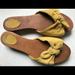 J. Crew Shoes | J Crew Suede & Wood Italian Made Slides | Color: Yellow | Size: 6