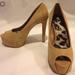 Jessica Simpson Shoes | Jessica Simpson Platform Pumps Worn Once | Color: Tan | Size: 6.5