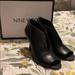 Nine West Shoes | Nib! Nine West Black Leather Heels 8.5 | Color: Black | Size: 8.5