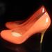 Jessica Simpson Shoes | Jessica Simpson Orange 4" Heels Pumps Sz 7.5 | Color: Orange | Size: 7.5