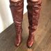 Michael Kors Shoes | Michael Kors Brown Leather Studded Heeled Boots! | Color: Brown | Size: 8