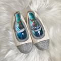 Disney Shoes | Disney Frozen Silver And White Dress Shoes | Color: Silver/White | Size: 10g