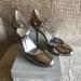 Jessica Simpson Shoes | Jessica Simpson Cracked Silver Metallic Heels | Color: Silver | Size: 9