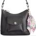 Giani Bernini Bags | New Giani Bernini Leather Hobo Bag With Scarf | Color: Black/Gold | Size: Os