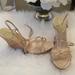 Nine West Shoes | Cream Nine West Ankle Tie Wedge | Color: Cream | Size: 9