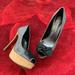 Jessica Simpson Shoes | Grey Canvas Heels Cute Black Bows Jessica Simpson | Color: Black/Gray | Size: 7.5