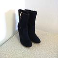 Coach Shoes | Coach Danee Black Suede Wedge Winter Boots | Color: Black | Size: 9b