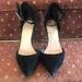 Jessica Simpson Shoes | Jessica Simpson Black Velvet Pointed Toe Heels | Color: Black | Size: 8