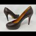 Gucci Shoes | Gucci Leather Platform Pumps Heels Size 8.5 | Color: Brown | Size: 9