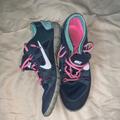 Nike Shoes | Navy Nike Training Tennis Shoes | Color: Blue/Pink | Size: 8