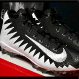 Nike Shoes | Men's Nike Alpha Menace Football Cleats - Size 12 | Color: Black/White | Size: 12