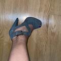 Michael Kors Shoes | Michael Kors Peep Toe Suede Heels With Box. | Color: Gray | Size: 7