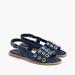 J. Crew Shoes | Jcrew Suede Slingback Sandals With Grommets | Color: Blue | Size: 7