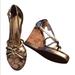 Coach Shoes | Coach Gold Joslin Wedges Size Us 7 (M, B) | Color: Gold/Tan | Size: 7