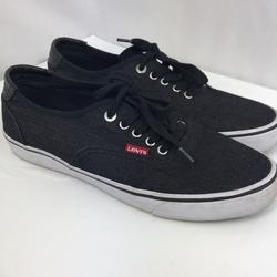 Levi's Shoes | Levi’s Black Canvas Tennis Shoe. Size 8. | Color: Black | Size: 8