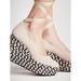 Free People Shoes | Free People Charade Espadrille Flatform Wedge | Color: Black/Cream | Size: 37 Euro