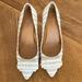 J. Crew Shoes | J. Crew Striped Heel With Bow | Color: Cream | Size: 6