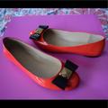 Kate Spade Shoes | Kate Spade Tula Bow Flats | Color: Black/Red | Size: 8