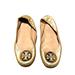 Tory Burch Shoes | Gold Leather Tory Burch Ballet Flats 6.5 | Color: Gold | Size: 6.5