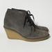 J. Crew Shoes | J. Crew Macalister Slate Grey Suede Wedge Boot 9 | Color: Gray/Tan | Size: 9