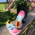 Nike Shoes | Nike Air With Double Buckle | Color: Blue/Pink | Size: 8.5