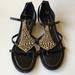 Jessica Simpson Shoes | Jessica Simpson Black Sandals | Color: Black/Gold | Size: 8
