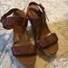 Michael Kors Shoes | Michael Kors Cork Leather Espadrille Wedges | Color: Brown | Size: 7