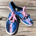 Vans Shoes | Cosmic Galaxy Vans New Pink Laces! Euc! | Color: Blue/Pink | Size: 8