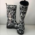 Coach Shoes | Coach Authentic Signature High Rain Boots | Color: Black/Gray | Size: 8