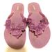 J. Crew Shoes | J. Crew-Floral Flip Flops | Color: Purple | Size: 7