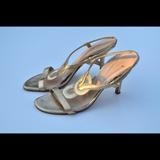 Kate Spade Shoes | Kate Spade Heeled Sandals | Color: Gold | Size: 10