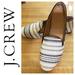 J. Crew Shoes | J. Crew, Dark Grey/Light Blk Striped Loafers, 6 | Color: Gray/White | Size: 6